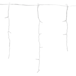 Niskonapięciowe lampki choinkowe sople 100led fala RGBY 5m * 0,6m kolor+ciepłe