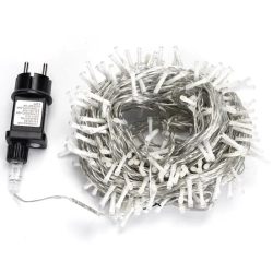 Niskonapięciowe zewnętrze lamki choinkowe 300led Ciepła biel, 30m+3 - zdjęcie 4