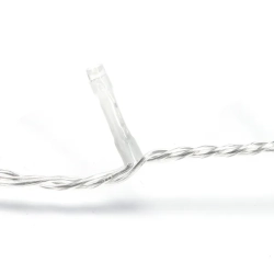 Zewnętrzne lampki choinkowe 100 led, RGBY kolor+ciepłe 10m+3m