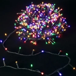 Niskonapięciowe zewnętrzne lampki choinkowe 150led RGBY (kolor+ciepłe) 7.5m