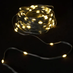 Niskonapięciowe lampki choinkowe płaskie 200 led Ciepła biel, 20 m