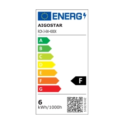 Panel natynkowy okrągły LED E6 6W Światło naturalne