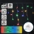 Lampki choinkowe sople fala 100 LED na 3 baterie AA Multikolor 5m * 0,6m - zdjęcie 4