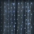 Zewnętrzna kurtyna 100 led Zimna biel, 1m * 1m