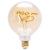 Żarówka LED filament E27 4W duża bańka fi120 ciepła z napisem Love do salonu