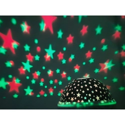 Projektor gwiazd lampka nocna obrotowa star led