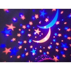 Projektor gwiazd lampka nocna obrotowa star led