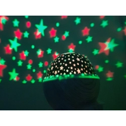 Projektor gwiazd lampka nocna obrotowa star led