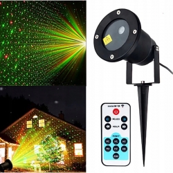 Projektor Laserowy ZEWNĘTRZNY LED zielony-czerwony