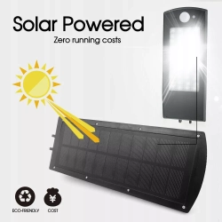 Lampa solarna 48W z pilotem, czujnikiem ruchu i zmierzchu