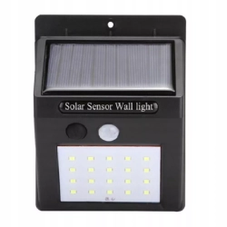 Lampa solarna 20SMD z czujnikiem ruchu i zmierzchu