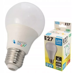 Mocna Żarówka diodowa E27 8W led NEUTRAL mała W-WA