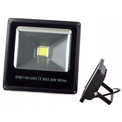 OŚWIETLACZ HALOGEN LED Cob 30W ZIMNY BIAŁY - W-WA