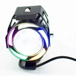 1x halogen motocyklowy U7C +RING color+WŁĄCZNIK