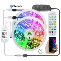 Taśma LED RGB smart+kontroler muzyki 10 metrów blt