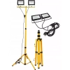 Halogeny budowlane na statywie 2x50W neutralny