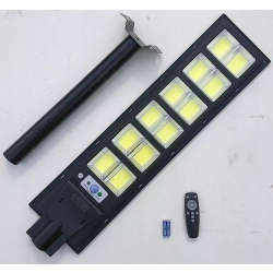 Latarnia solarna LED COB 650W, czujnik ruchu, pilot