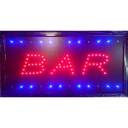 Animowana tablica LED z napisem BAR 50x25cm bar
