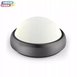 Lampa sufitowa plafon półkula LED VT-8015-B 12W 4000K IP20 czarna