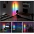 Lampa podłogowa LED RGBW 20W 140cm czarna kolorowe
