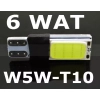 T10 W5W CANBUS ŻARÓWKA LED COB 6W ZIMNY BIAŁY-W-WA