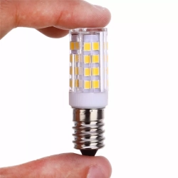 ŻARÓWKA LED E14 5W 51 SMD MINI CIEPŁA/ZIMNA W-WA - 51 żółtych diod smd w przezroczystej obudowie