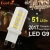 ŻARÓWKA DIODOWA G-9 51 led 7W ciepła 500 lm