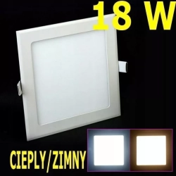 PANEL LED 18W PLAFON SUFITOWY ZIMNY/CIEPŁY