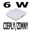 PANEL, PLAFON DIODOWY LED 6 W ZIMNY/CIEPŁY