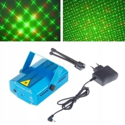Projektor laserowy 3D dyskotekowy Laser 2 KOLORY