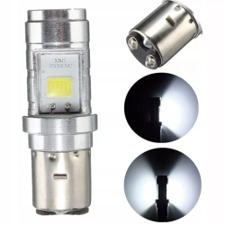 ŻARÓWKA BA 20D H6 CREE LED 10W MOTOR,SKUTER-WWA - metaliczna obudowa z diodą led typu chip