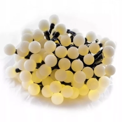 LAMPKI CHOINKOWE KULKI 100 LED-11M ciepłe