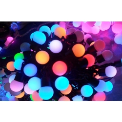 LAMPKI CHOINKOWE KULKI 300 LED-21M. RGB