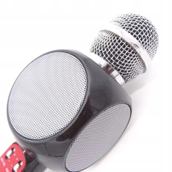 Bezprzewodowy mikrofon karaoke WS1816 3 kolory LED
