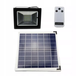 ZESTAW SOLARNY HALOGEN LED 20W+ PANEL+ PILOT W-WA