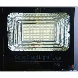 ZESTAW SOLARNY HALOGEN LED 400W+czujnik ruch+PILOT