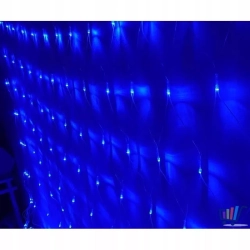 Siatka kurtyna 3.2x0.8m 100 niebieskich lampek led