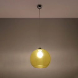 Lampa wisząca BALL żółta