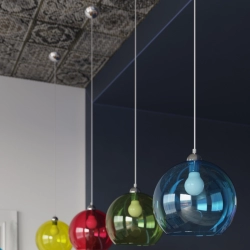 Lampa wisząca BALL biała