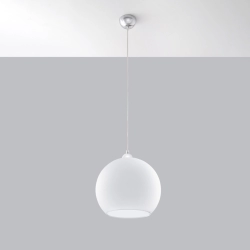 Lampa wisząca BALL biała