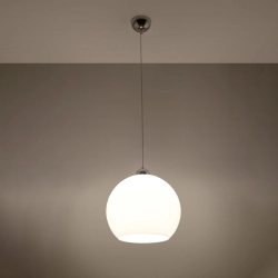 Lampa wisząca BALL biała