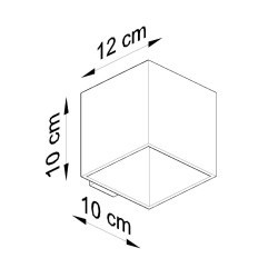 Kinkiet QUAD 1 antracyt