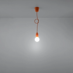 Lampa wisząca DIEGO 1 pomarańczowy