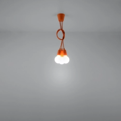 Lampa wisząca DIEGO 3 pomarańczowy