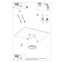 Plafon CULLO 140 beton