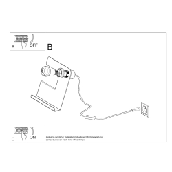 Lampa biurkowa INCLINE biała