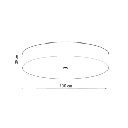 Plafon SKALA 100 biały
