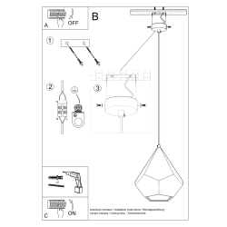 Lampa wisząca ceramiczna PAVLUS