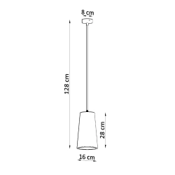 Lampa wisząca ceramiczna GULCAN