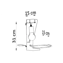 Lampa biurkowa ARBY biała